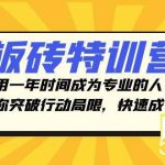 (8048期)板砖特训营,用一年时间成为专业的人,带你突破行动局限,快速成长-我创创业-副业网-网络创业-资源分享-网课资源-学习教程-学知识-自媒体-抖音-视频号-小红书-网络项目,赚钱软件,副业,兼职,学生赚,挂机赚-我创创业-副业网-5ccy.cn