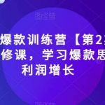 2023淘宝爆款训练营【第2期】,电商运营的必修课,学习爆款思路,实现利润增长-我创创业-副业网-网络创业-资源分享-网课资源-学习教程-学知识-自媒体-抖音-视频号-小红书-网络项目,赚钱软件,副业,兼职,学生赚,挂机赚-我创创业-副业网-5ccy.cn