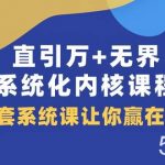 （7754期）直引 万 无界·系统化内核课程，4套系统课让你赢在起点（60节课）-我创创业-副业网-网络创业-资源分享-网课资源-学习教程-学知识-自媒体-抖音-视频号-小红书-网络项目,赚钱软件,副业,兼职,学生赚,挂机赚-我创创业-副业网-5ccy.cn