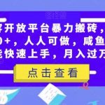 腾讯内容开放平台暴力搬砖,一周收益2000 ,人人可做,咸鱼小白也能快速上手,月入过万-我创创业-副业网-网络创业-资源分享-网课资源-学习教程-学知识-自媒体-抖音-视频号-小红书-网络项目,赚钱软件,副业,兼职,学生赚,挂机赚-我创创业-副业网-5ccy.cn