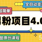 半仙原创·全自动变现男粉项目4.0,超简单-我创创业-副业网-网络创业-资源分享-网课资源-学习教程-学知识-自媒体-抖音-视频号-小红书-网络项目,赚钱软件,副业,兼职,学生赚,挂机赚-我创创业-副业网-5ccy.cn