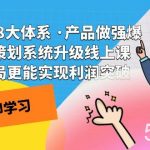 电商盈利8大体系 ·产品做强;爆款产品策划系统升级线上课,全盘布局更能实现利润突破-我创创业-副业网-网络创业-资源分享-网课资源-学习教程-学知识-自媒体-抖音-视频号-小红书-网络项目,赚钱软件,副业,兼职,学生赚,挂机赚-我创创业-副业网-5ccy.cn