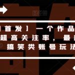 【全网首发】一个作品涨了200粉,超高关注率,最新升级版搞笑类账号玩法-我创创业-副业网-网络创业-资源分享-网课资源-学习教程-学知识-自媒体-抖音-视频号-小红书-网络项目,赚钱软件,副业,兼职,学生赚,挂机赚-我创创业-副业网-5ccy.cn