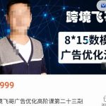跨境飞哥·广告优化高阶课第二十三期,8*15数模广告优化法,用数据驱动决策-我创创业-副业网-网络创业-资源分享-网课资源-学习教程-学知识-自媒体-抖音-视频号-小红书-网络项目,赚钱软件,副业,兼职,学生赚,挂机赚-我创创业-副业网-5ccy.cn