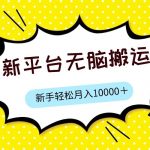新平台用软件无脑搬运,月赚10000 ,小白也能轻松上手-我创创业-副业网-网络创业-资源分享-网课资源-学习教程-学知识-自媒体-抖音-视频号-小红书-网络项目,赚钱软件,副业,兼职,学生赚,挂机赚-我创创业-副业网-5ccy.cn