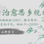 抖音治愈思乡视频，一条视频涨粉1W ，操作简单，多种变现方式，轻松月入5W-我创创业-副业网-网络创业-资源分享-网课资源-学习教程-学知识-自媒体-抖音-视频号-小红书-网络项目,赚钱软件,副业,兼职,学生赚,挂机赚-我创创业-副业网-5ccy.cn