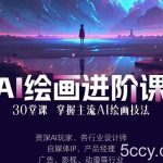 AI进化社·AI绘画进阶课:手把手详细教学,30堂从入门到高手,掌握主流AI绘画技法-我创创业-副业网-网络创业-资源分享-网课资源-学习教程-学知识-自媒体-抖音-视频号-小红书-网络项目,赚钱软件,副业,兼职,学生赚,挂机赚-我创创业-副业网-5ccy.cn