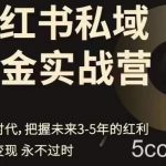 小红书私域淘金实战营,存量时代,把握未来3-5年的红利-我创创业-副业网-网络创业-资源分享-网课资源-学习教程-学知识-自媒体-抖音-视频号-小红书-网络项目,赚钱软件,副业,兼职,学生赚,挂机赚-我创创业-副业网-5ccy.cn