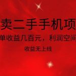 倒卖二手手机项目,一单收益几百元,利润空间大,收益高,收益无上线-我创创业-副业网-网络创业-资源分享-网课资源-学习教程-学知识-自媒体-抖音-视频号-小红书-网络项目,赚钱软件,副业,兼职,学生赚,挂机赚-我创创业-副业网-5ccy.cn