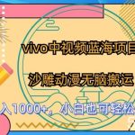 vivo中视频蓝海项目，沙雕动漫无脑搬运，小白也可轻松上手【揭秘】-我创创业-副业网-网络创业-资源分享-网课资源-学习教程-学知识-自媒体-抖音-视频号-小红书-网络项目,赚钱软件,副业,兼职,学生赚,挂机赚-我创创业-副业网-5ccy.cn