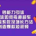 （10938期）钞 能 力 引 流：投流弯道超车，投流系数及增长方法，创造爆款短视频-20节-我创创业-副业网-网络创业-资源分享-网课资源-学习教程-学知识-自媒体-抖音-视频号-小红书-网络项目,赚钱软件,副业,兼职,学生赚,挂机赚-我创创业-副业网-5ccy.cn