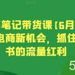 小红书笔记带货课【6月更新】流量电商新机会，抓住小红书的流量红利-我创创业-副业网-网络创业-资源分享-网课资源-学习教程-学知识-自媒体-抖音-视频号-小红书-网络项目,赚钱软件,副业,兼职,学生赚,挂机赚-我创创业-副业网-5ccy.cn
