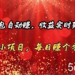 （10943期）红包自动赚，收益实时到账 可靠小项目，每日赚个零花钱-我创创业-副业网-网络创业-资源分享-网课资源-学习教程-学知识-自媒体-抖音-视频号-小红书-网络项目,赚钱软件,副业,兼职,学生赚,挂机赚-我创创业-副业网-5ccy.cn